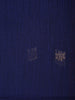 Navy Blue Floral Butta Fancy Cotton Saree - Diadem
