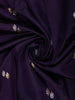Navy Blue Floral Designed Banarasi Silk Saree - Diadem