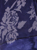 Navy Blue Floral Prints Fancy Georgette Saree - Diadem