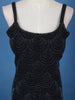 Navy Blue Geometric Sequin Embroidered Georgette Palazzo Suit - Diadem