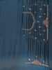 Navy Blue Stone Embellishment Chiffon Saree - Diadem