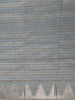 Off-White And Brown Striped Design Semi Tussar Saree