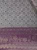Off-White Diamond Brocade Design Banarasi Silk Saree - Diadem