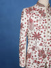 Off-White Floral Embroidered Viscose Sherwani Suit - Diadem