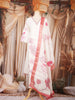 Off-White Floral Printed Cotton Salwar Suit