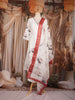 Off-White Floral Printed Cotton Salwar Suit