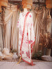Off-White Floral Printed Cotton Salwar Suit