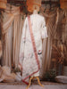 Off-White Floral Printed Cotton Salwar Suit