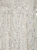 Off-White Heavy Sequins And Beads Embroidered Net Bridal Lehenga Set