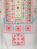 Off-White Multicolor Embroidered Cotton Salwar Suit with Dupatta