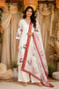 Off-White Floral Printed Cotton Salwar Suit