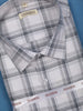 Off White Checked Design Full Sleeve Cotton Shirt
