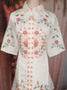 Off White Floral Beads Embroidered Design Cotton Salwar Co-Ord Set