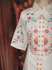 Off White Floral Beads Embroidered Design Cotton Salwar Co-Ord Set