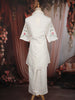 Off White Floral Beads Embroidered Design Cotton Salwar Co-Ord Set