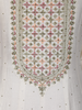 Off White Floral Embroidered Design Georgette Gown with Dupatta