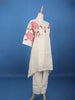 Off White Floral Printed Cotton Salwar Suit - Diadem