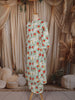 Off White Floral Printed Design Cotton Salwar Suit