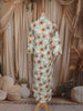 Off White Floral Printed Design Cotton Salwar Suit