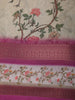 Off White Floral Vine Printed Design Chiffon Saree with Contrast Magenta Purple Zari Border