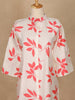 Off White Leaf Design Printed Cotton Kurti