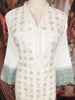 Off White Sequins Embroidered Cotton Salwar Suit with Dupatta