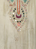 Off White Sequins Embroidered Silk Palazzo Suit With Matching Dupatta