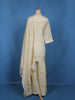 Off White Sequins Embroidered Silk Palazzo Suit With Matching Dupatta