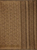 Olive Brown Floral Design Semi Tussar Saree With Embroidery Border