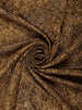 Olive Brown Floral Design Semi Tussar Saree With Embroidery Border
