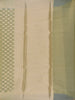 Olive Gold Floral Design Semi Tissue Saree - Diadem