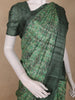 Olive Green Bandhani Printed Tussar Silk Saree