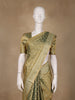 Olive Green Butta Design Tissue Silk Saree
