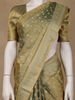 Olive Green Butta Design Tissue Silk Saree