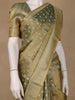 Olive Green Butta Design Tissue Silk Saree