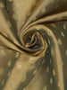 Olive Green Butta Design Tissue Silk Saree