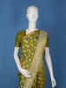 Olive Green Butta Woven Banarasi Silk Saree