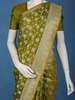 Olive Green Butta Woven Banarasi Silk Saree
