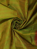 Olive Green Butta Woven Design Kanchipuram Silk Saree with Contrast Zari Border