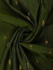Olive Green Butta Woven Design Kanchipuram Silk Saree with Zari Border