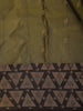 Olive Green Butta Zari Woven Design Soft Silk Fancy Saree with Contrast Zari Border