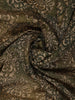 Olive Green Damask Floral Printed Chandheri Cotton Saree