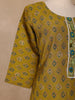 Olive Green Diamond Printed Cotton Salwar Suit - Diadem