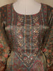 Olive Green Embroidered Design Tissue Silk Salwar Suit