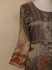 Olive Green Embroidered Design Tissue Silk Salwar Suit