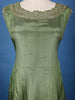 Olive Green Embroidered Silk Salwar Suit - Diadem