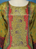 Olive Green Floral Design Crepe Palazzo Salwar Suit