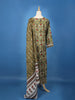 Olive Green Floral Design Printed Cotton Salwar Suit - Diadem