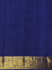 Olive Green Floral Design Pure Kanchipuram Silk Saree