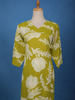 Olive Green Floral Printed Cotton Salwar Suit - Diadem